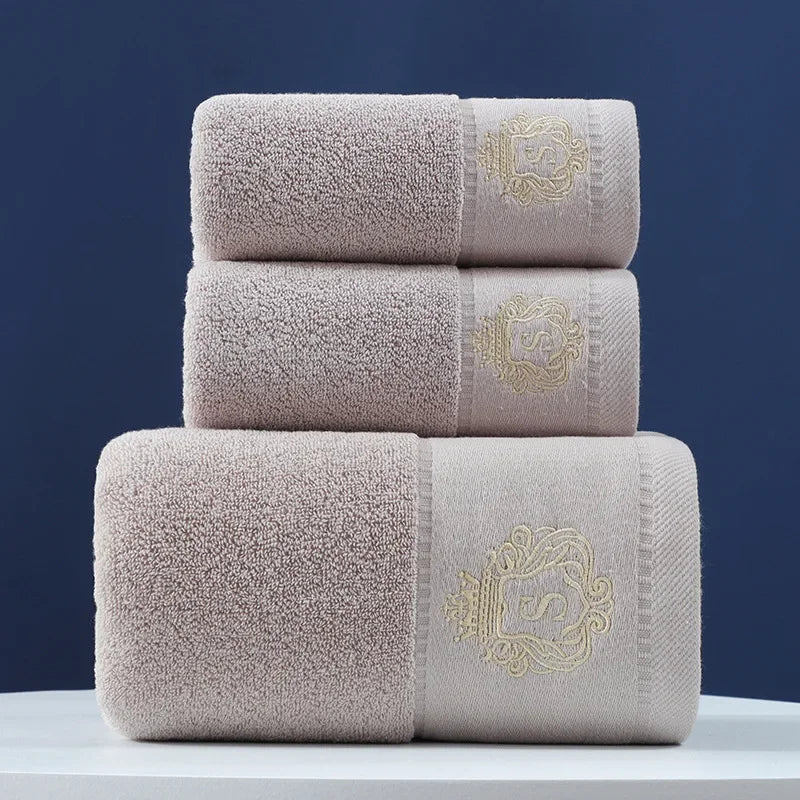 Luxury 3pcs Cotton Towel Set