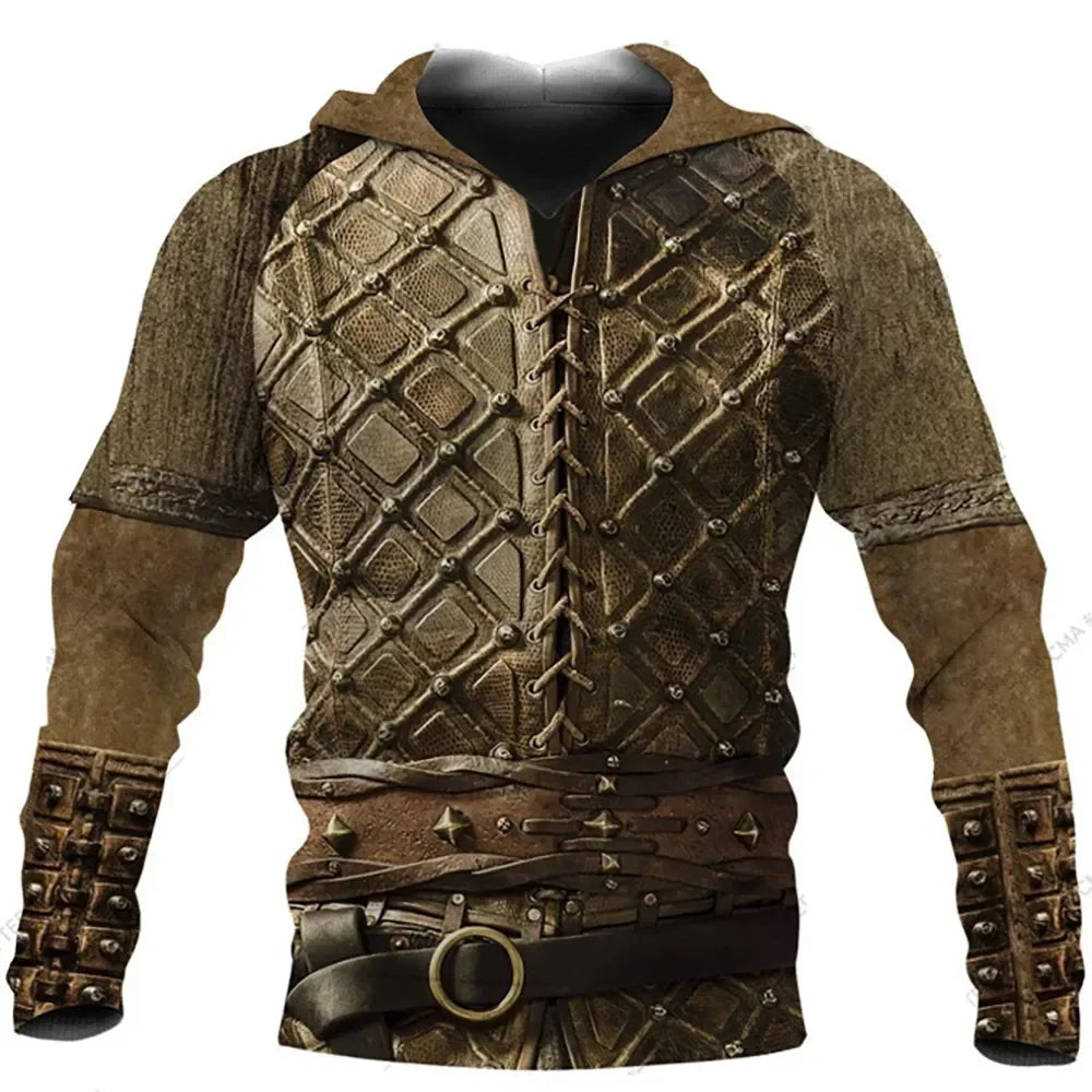 Norseman Style 3D Print Hoodie Sweatshirt