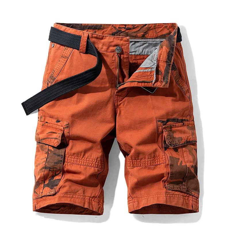 TrailTrek Camouflage Accented Cargo Shorts