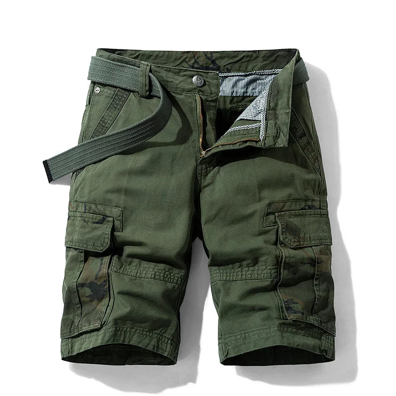 TrailTrek Camouflage Accented Cargo Shorts