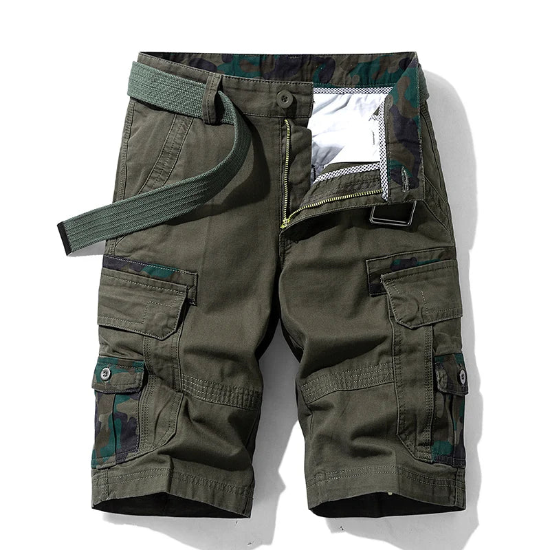 TrailTrek Camouflage Accented Cargo Shorts