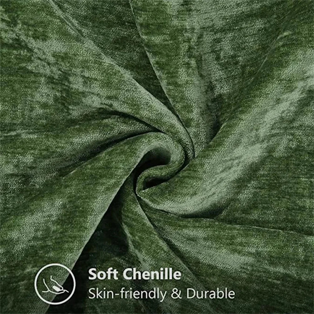 Plush Chenille Decorative Pillow Cover