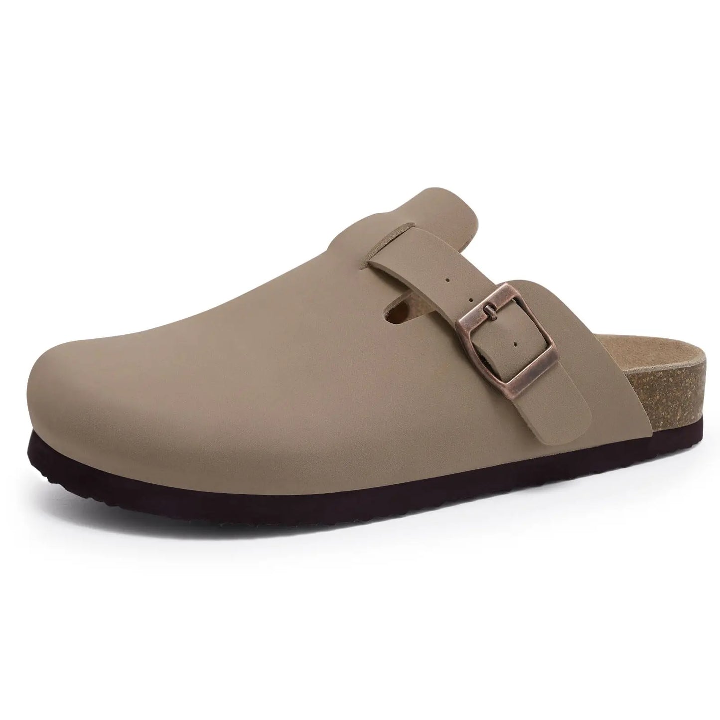 Lizzy Suede Clogs Sandals With Arch Support