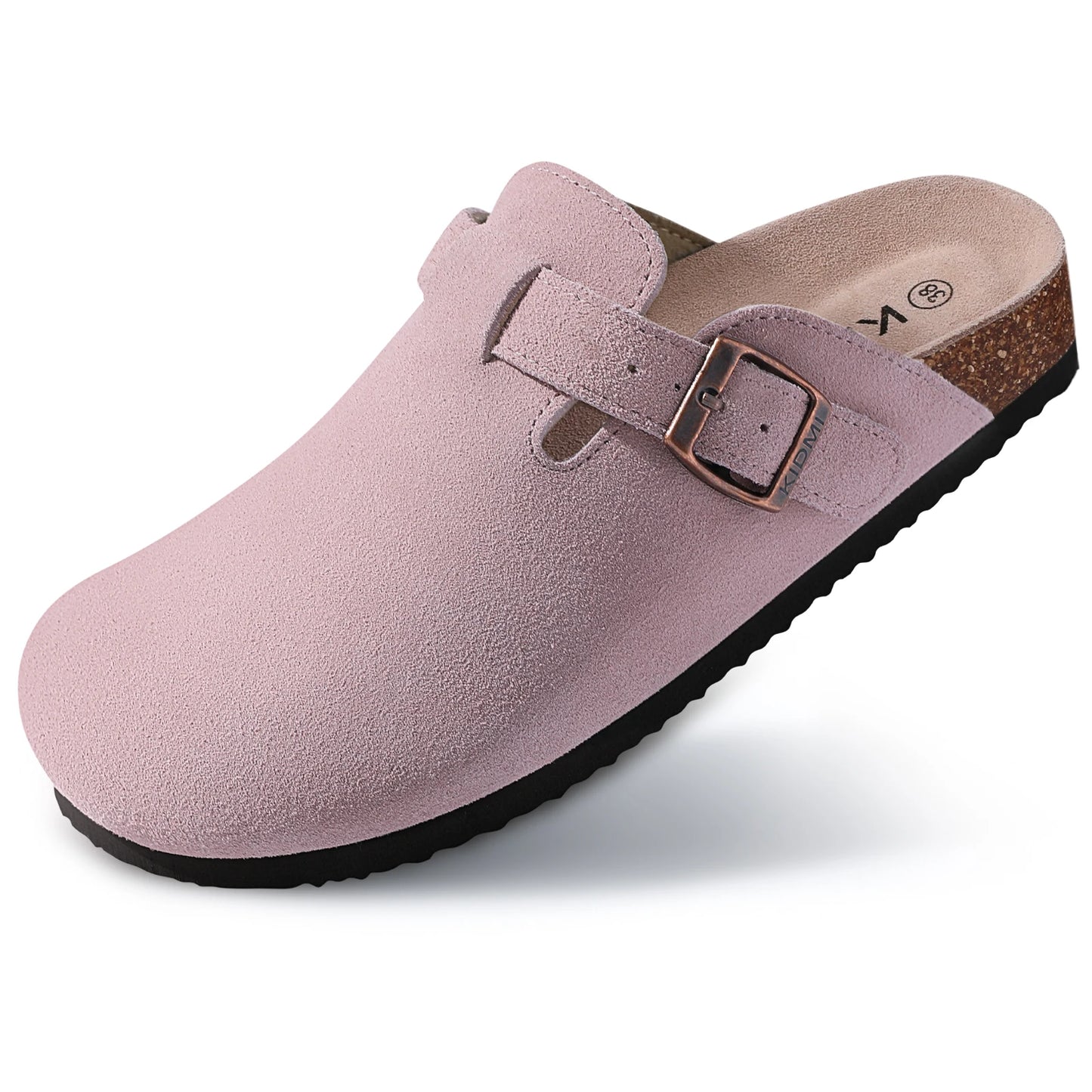 Lizzy Suede Clogs Sandals With Arch Support