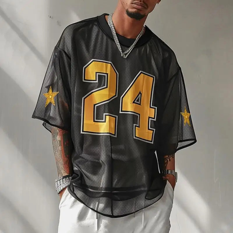 SportVibe Casual Mesh Football Jersey