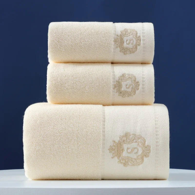 Luxury 3pcs Cotton Towel Set
