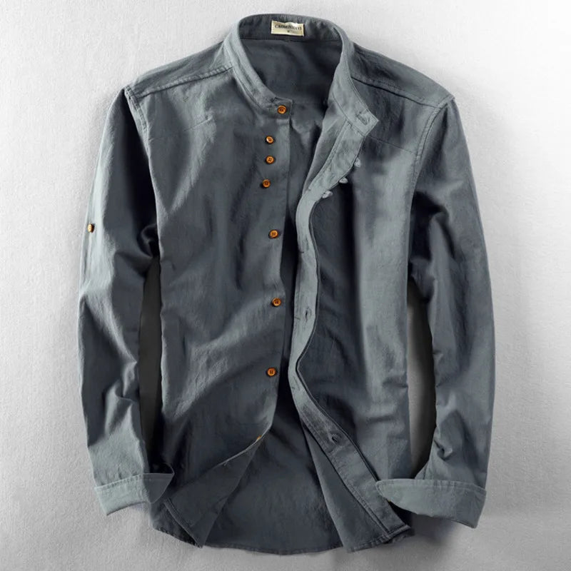 Shinjo Linen Cotton Harajuku-Style Shirt
