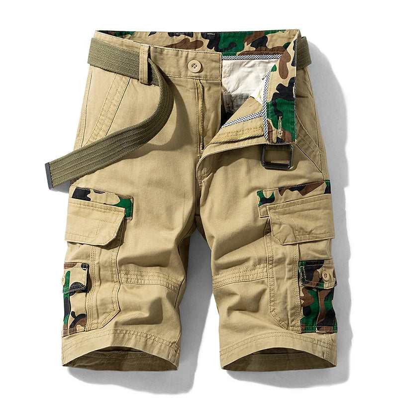 TrailTrek Camouflage Accented Cargo Shorts