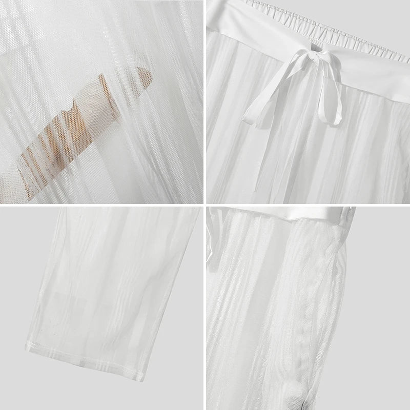 Summer Loose-Fit Drawstring Casual Pants