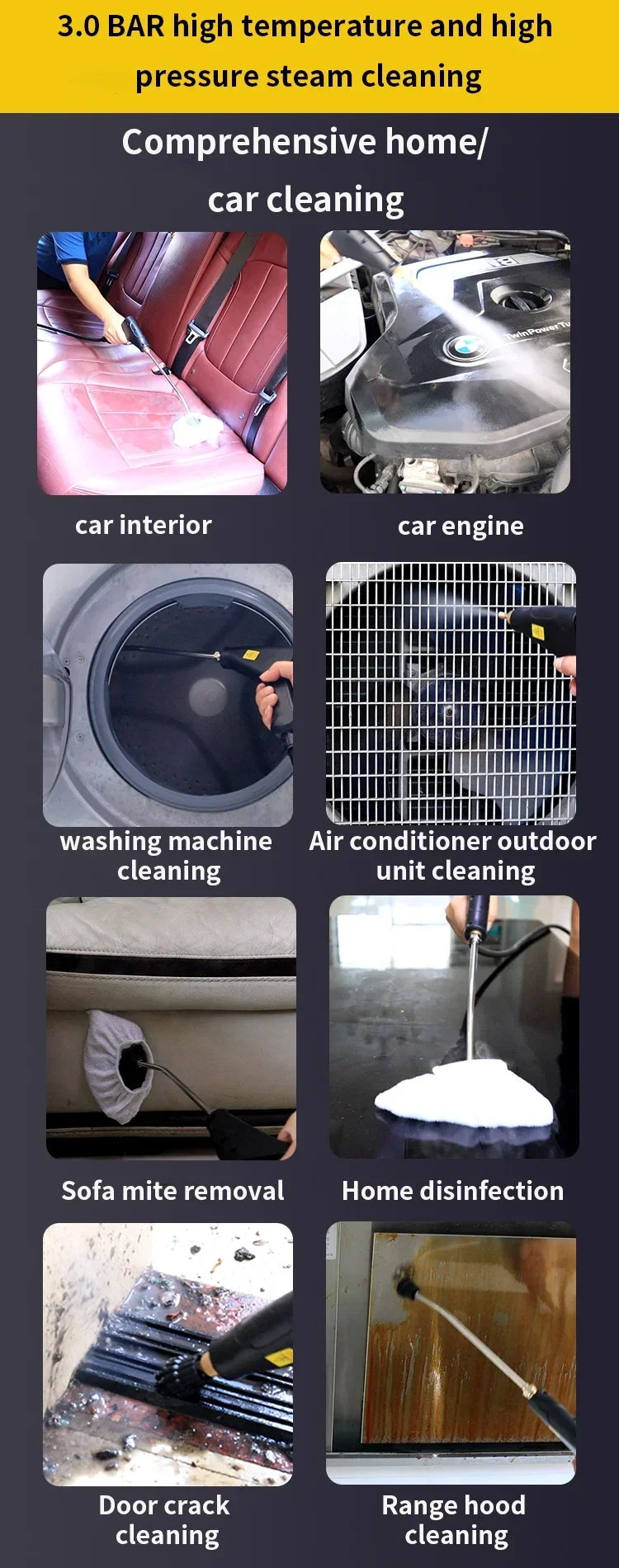 Portable High Temperature Steam Cleaner