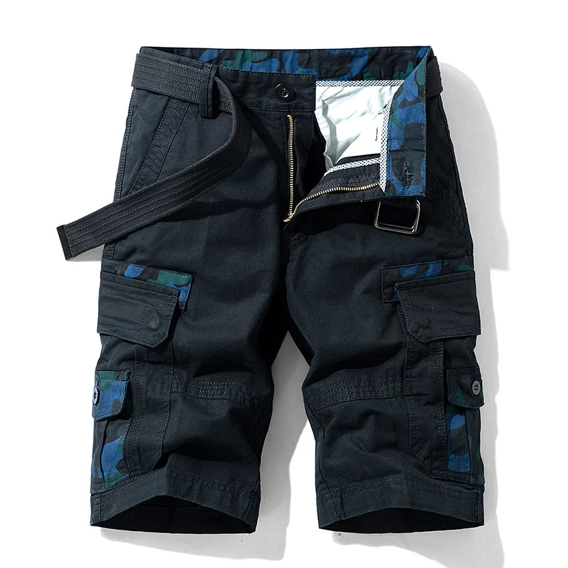 TrailTrek Camouflage Accented Cargo Shorts