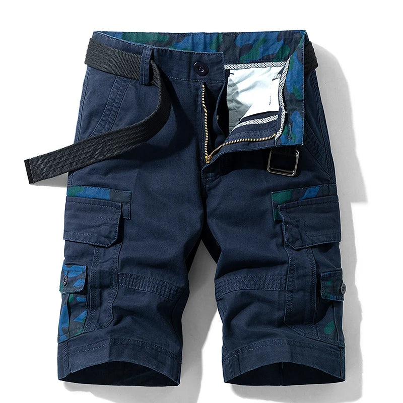 TrailTrek Camouflage Accented Cargo Shorts