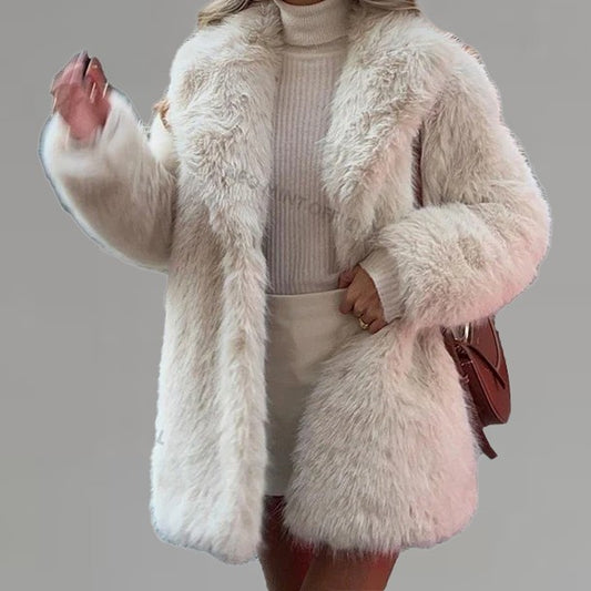 Genevieve Plush Faux Fur Coat