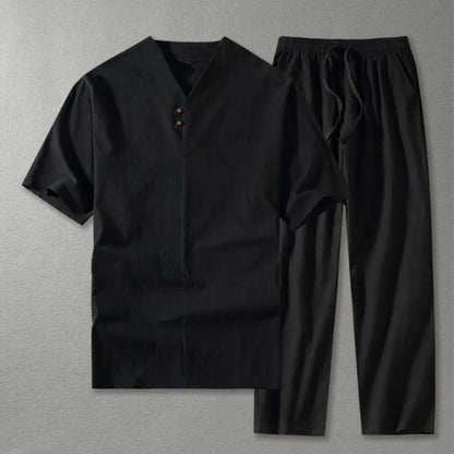Dean Summer Casual Shirt Pants Set