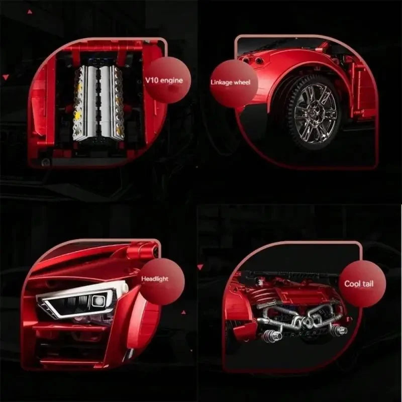 2641PCS SuperCar Building Block Model