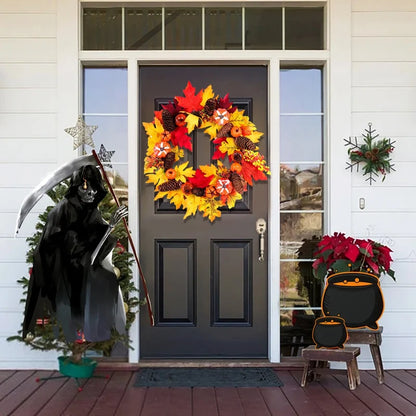 Autumn Holiday Thanksgiving Door Wreath Decor