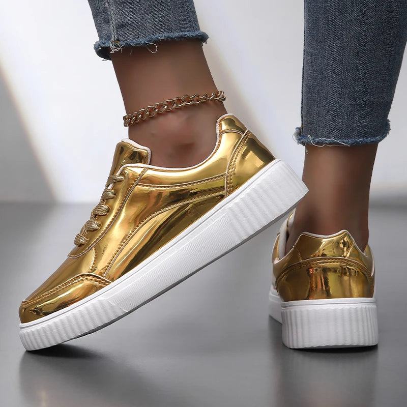 Snappy Metallic Sneakers Crest Harbor