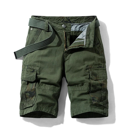 TrailTrek Camouflage Accented Cargo Shorts