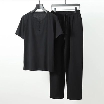 Silas Summer Casual Shirt Pants Set