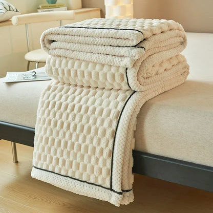 Super Warm Plush Throw Blanket Comforter