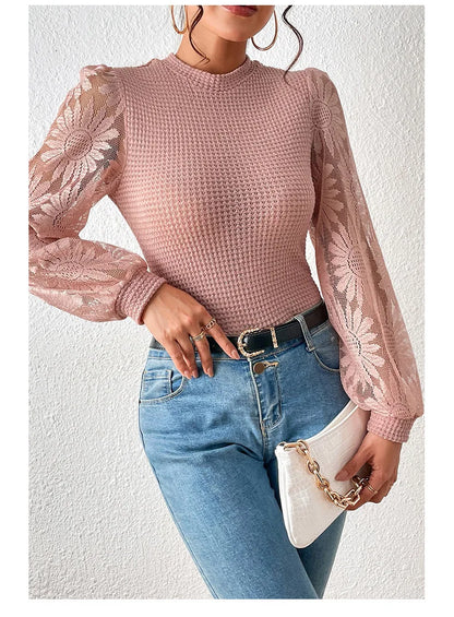 Isabella Lace Pullover Sweater