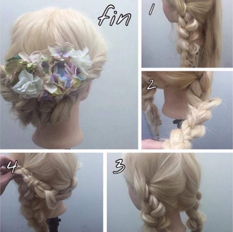 Synthetic Hair Mannequin Training Head