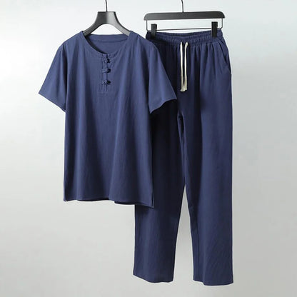 Silas Summer Casual Shirt Pants Set