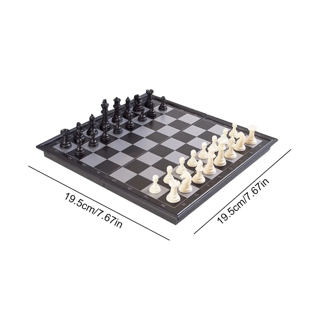 Portable Magnetic International Chess Game