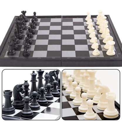 Portable Magnetic International Chess Game