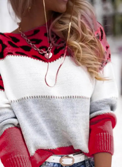 Sophia Leopard Print Sweater