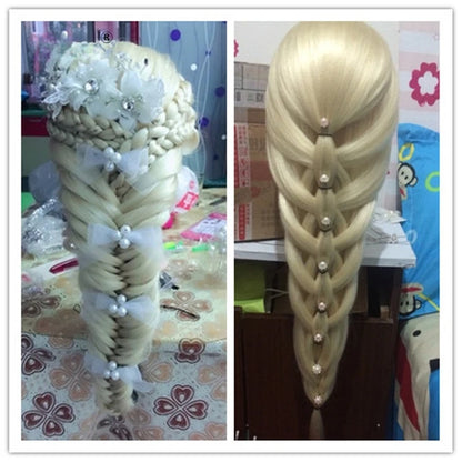 Synthetic Hair Mannequin Training Head