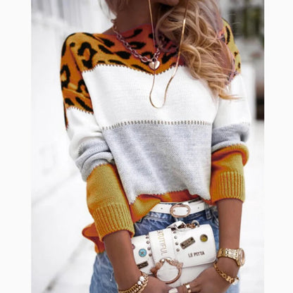 Sophia Leopard Print Sweater