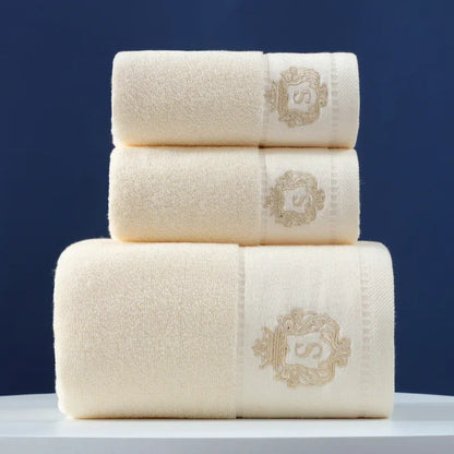 Luxury 3pcs Cotton Towel Set