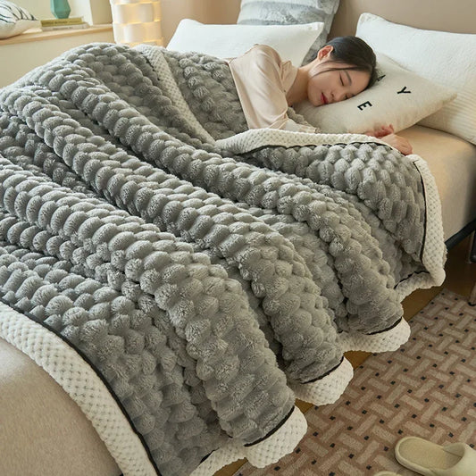 Super Warm Plush Throw Blanket Comforter