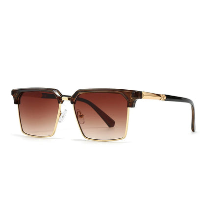 Retro-Style Square Gradient Sunglasses