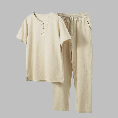 Silas Summer Casual Shirt Pants Set