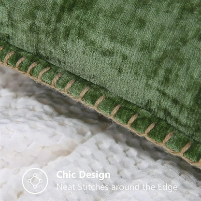 Plush Chenille Decorative Pillow Cover