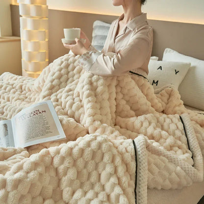 Super Warm Plush Throw Blanket Comforter