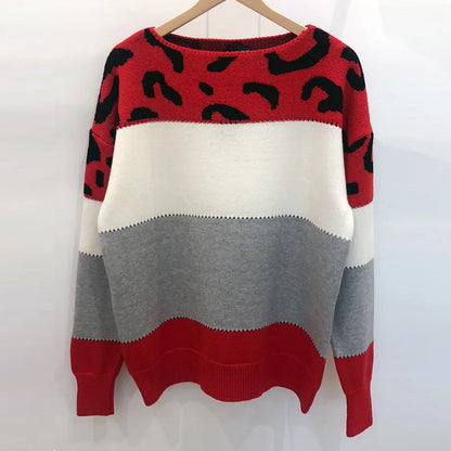 Sophia Leopard Print Sweater