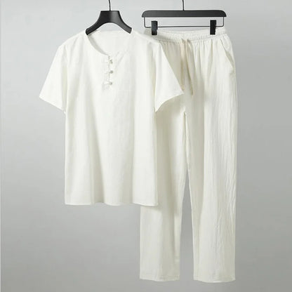 Silas Summer Casual Shirt Pants Set