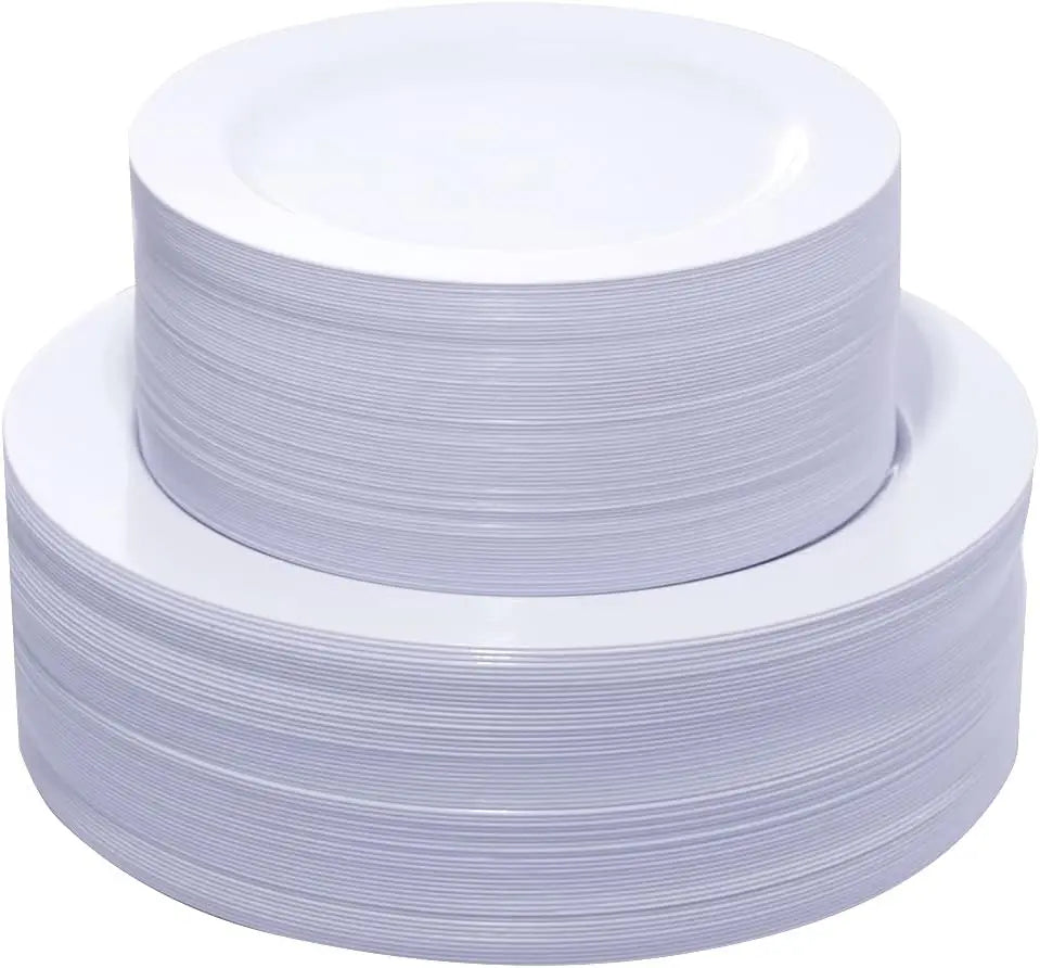 210Pcs Plastic Dinnerware Set