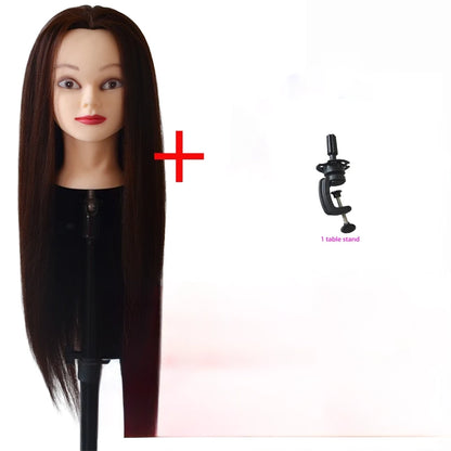 Synthetic Hair Mannequin Training Head