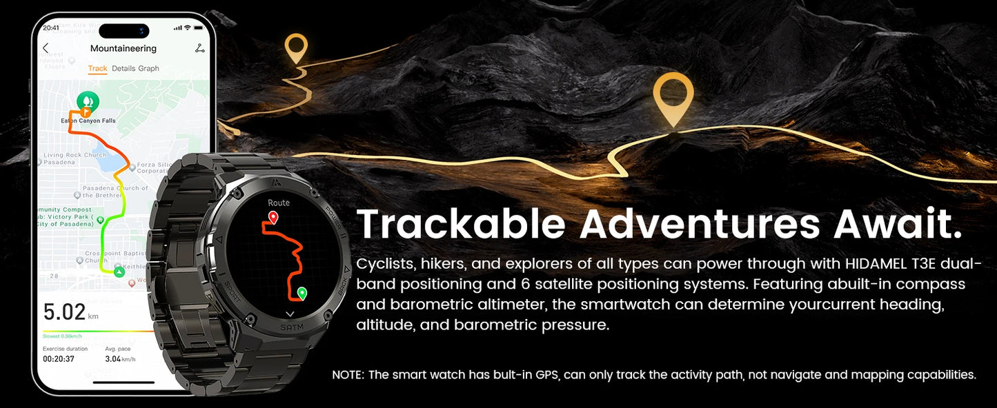 GPS SmartWatch 5ATM Bluetooth