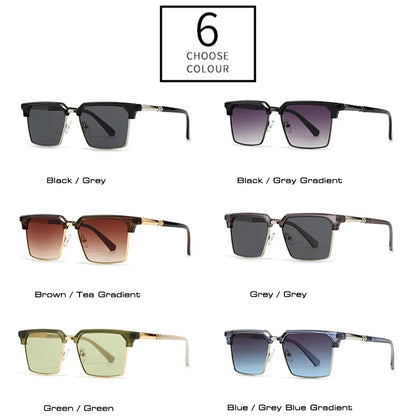 Retro-Style Square Gradient Sunglasses