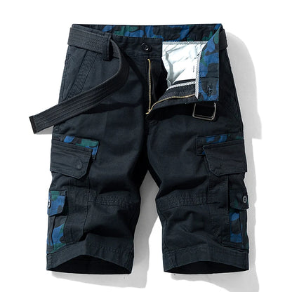 TrailTrek Camouflage Accented Cargo Shorts